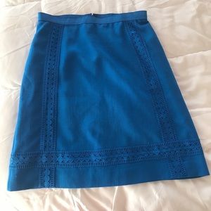 Ann Taylor Blue Pencil Skirt
